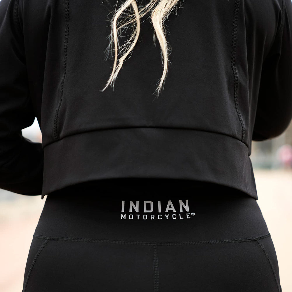 
                      
                        Indian Motorcycle Women's Cropped Athlete Hoodie, Black
                      
                    