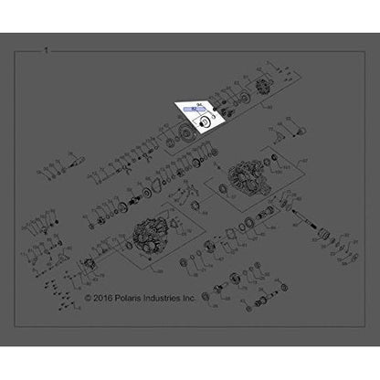Polaris Off Road Gear Subassembly, 39 Tooth, Side, Genuine OEM Part 3235374, Qty 1