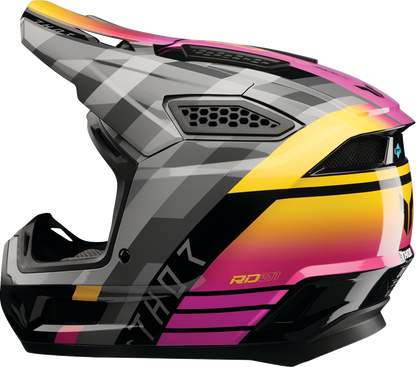 THOR Fleet Helmet - Camber - Black/Magenta - Medium 0110-9407