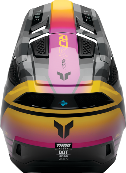THOR Fleet Helmet - Camber - Black/Magenta - Medium 0110-9407