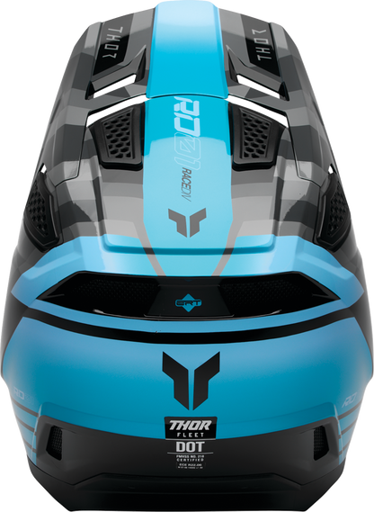 THOR Fleet Helmet - Camber - Black/Teal - Medium 0110-9419