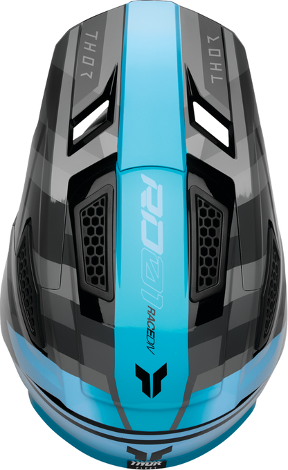 THOR Fleet Helmet - Camber - Black/Teal - Medium 0110-9419