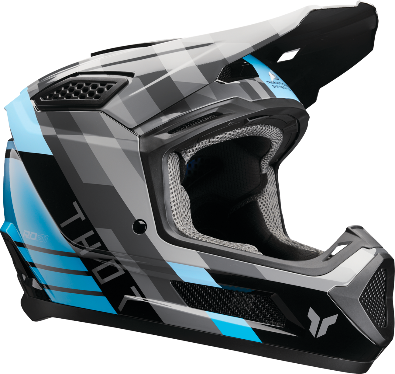 THOR Fleet Helmet - Camber - Black/Teal - 2XL 0110-9422
