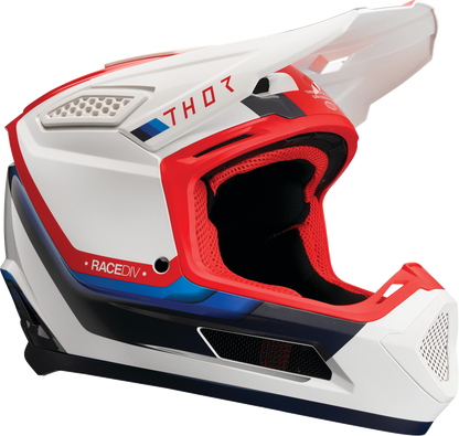 THOR Fleet Helmet - Defy - White/Red/Blue - Large 0110-9444