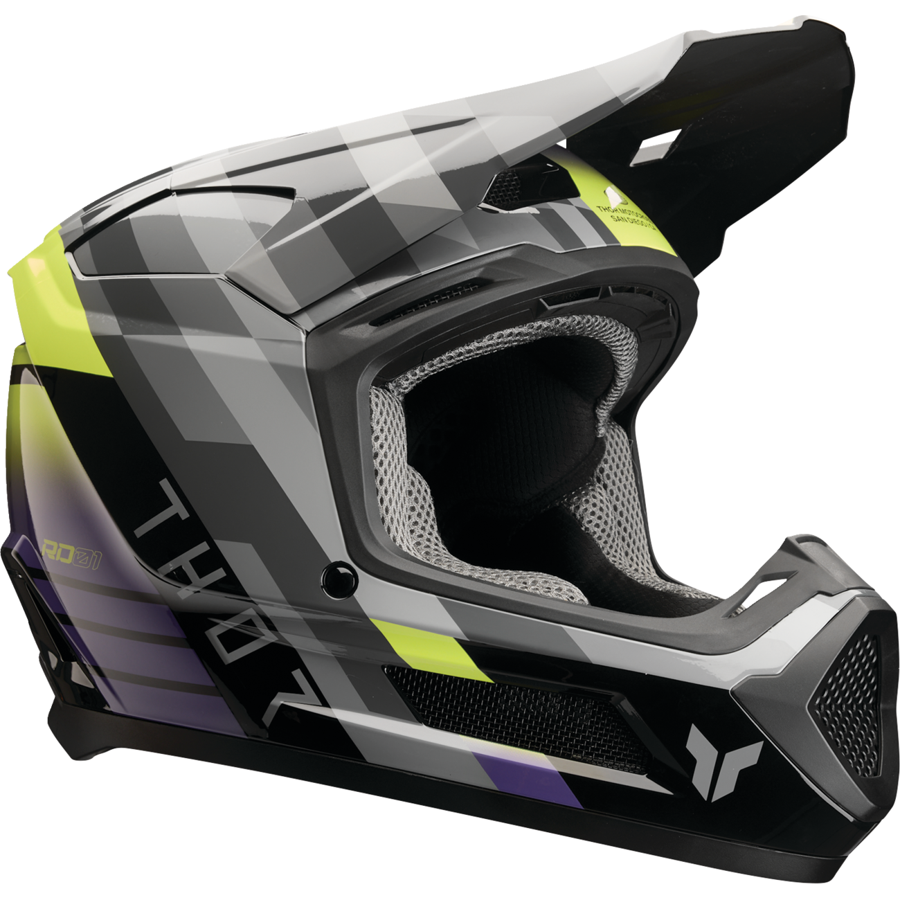 THOR Youth Fleet Helmet - Camber - Black/Purple - Large 0111-1773
