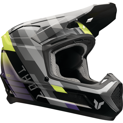 THOR Youth Fleet Helmet - Camber - Black/Purple - Large 0111-1773