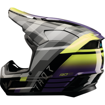 THOR Youth Fleet Helmet - Camber - Black/Purple - Large 0111-1773