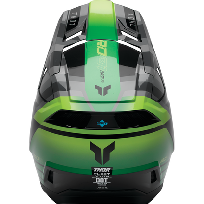 THOR Youth Fleet Helmet - Camber - Black/Green - Medium 0111-1769
