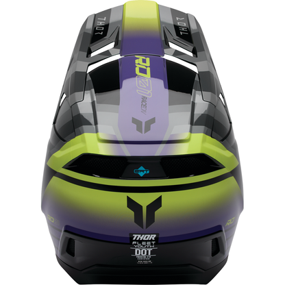 THOR Youth Fleet Helmet - Camber - Black/Purple - Large 0111-1773