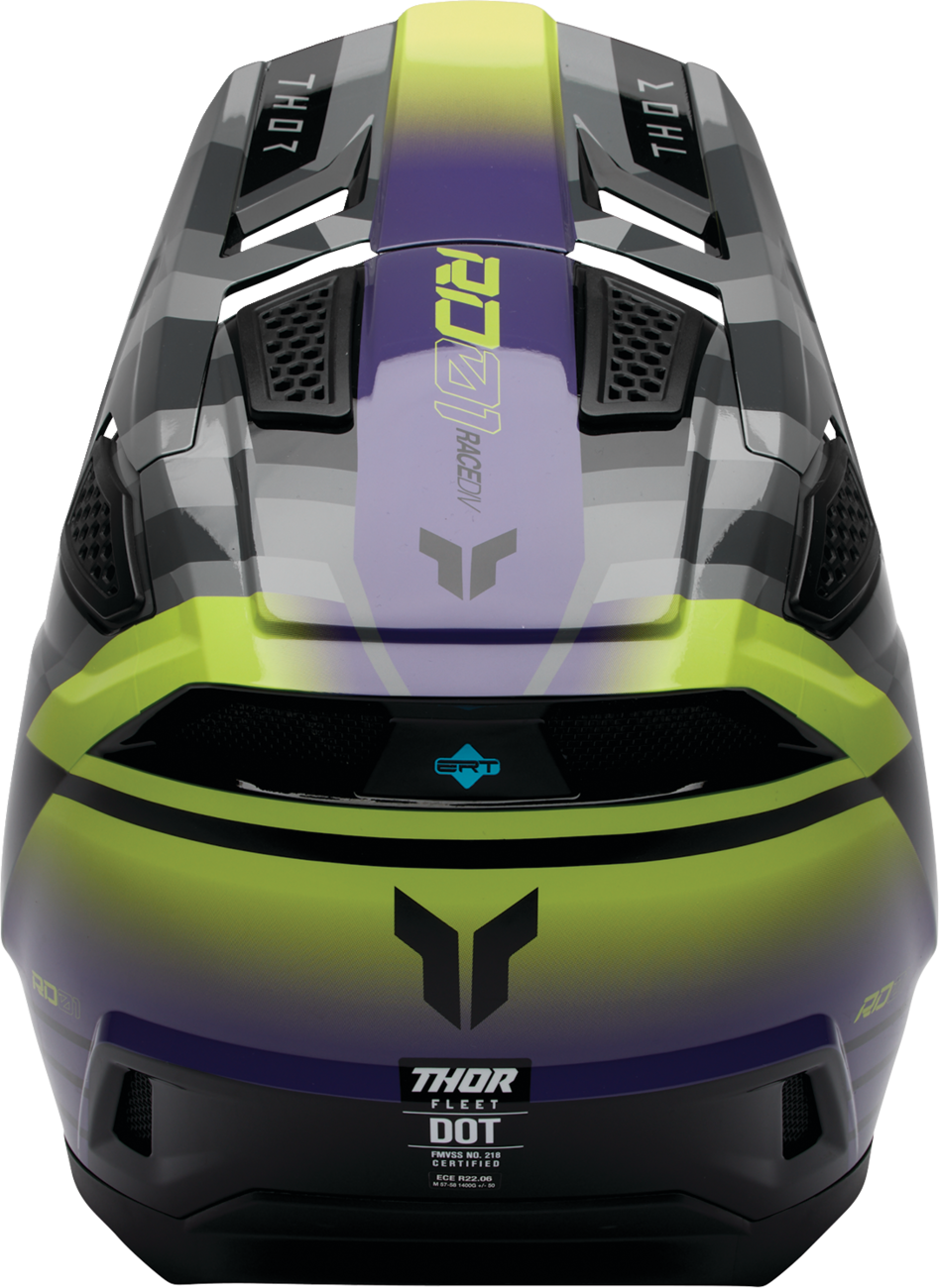 THOR Fleet Helmet - Camber - Black/Purple - 2XL 0110-9416