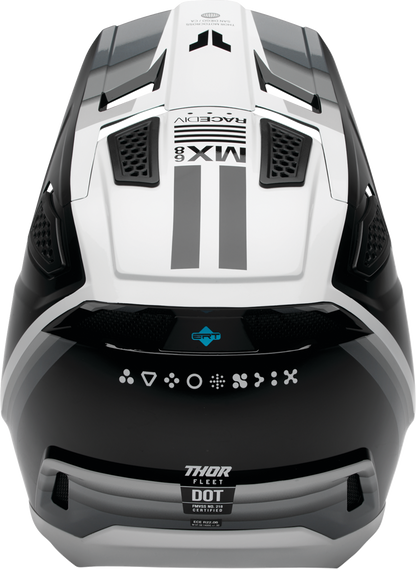 THOR Fleet Helmet - Defy - Black/White - 2XL 0110-9434