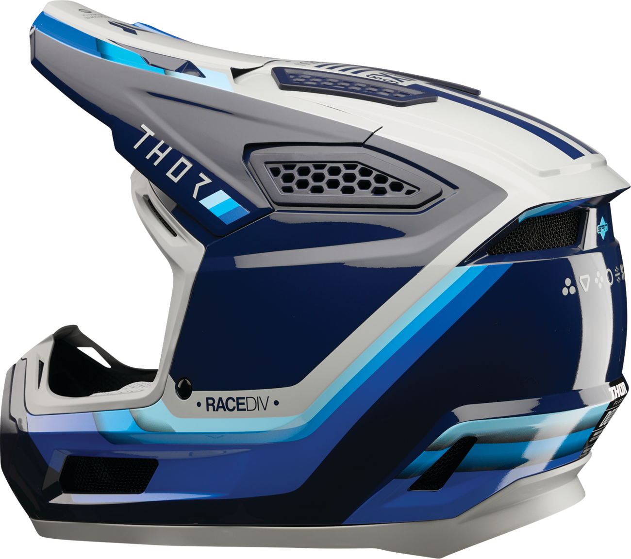 THOR Fleet Helmet - Defy - Blue/Gray - Medium 0110-9437