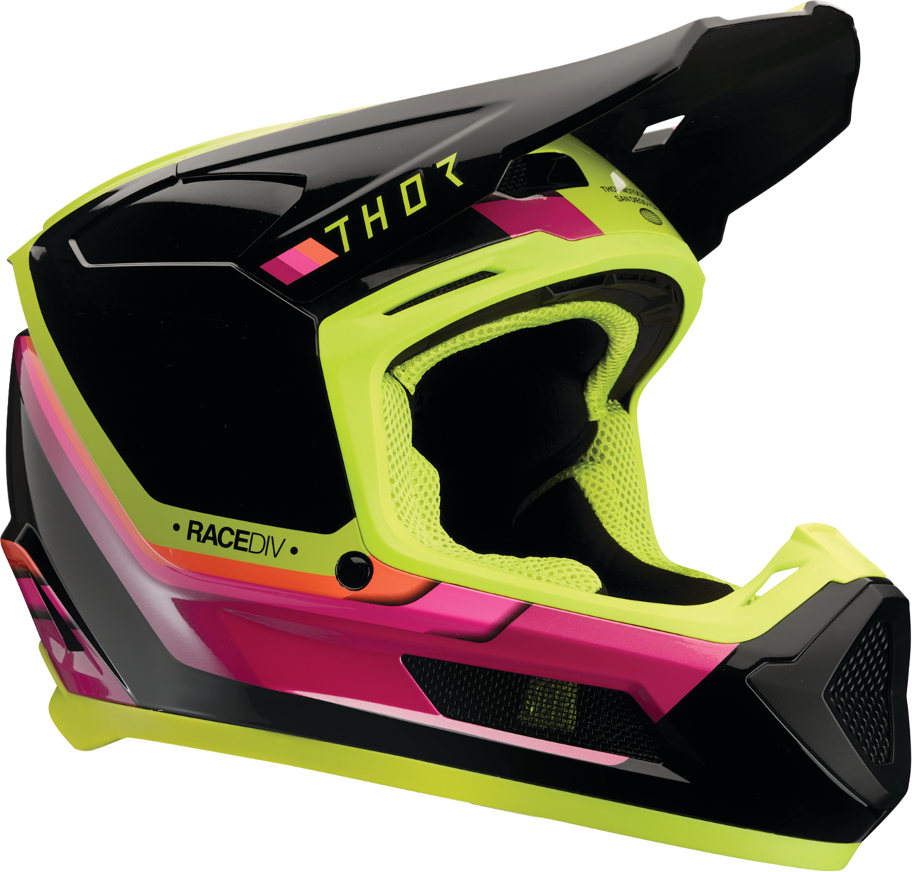THOR Youth Fleet Helmet - Defy - Black/Acid - Small 0111-1759