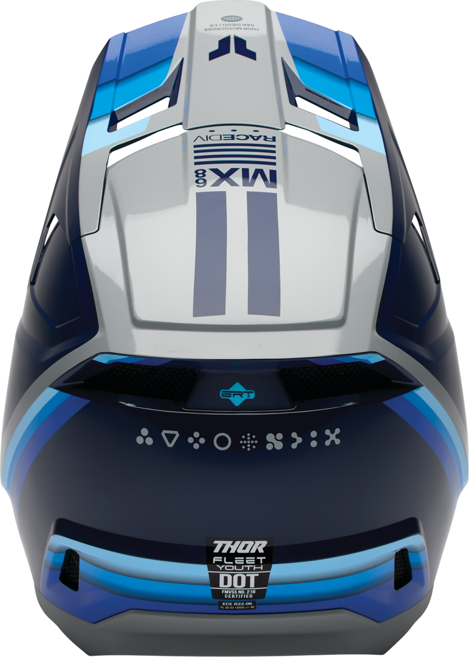 THOR Youth Fleet Helmet - Defy - Blue/Gray - Small 0111-1762