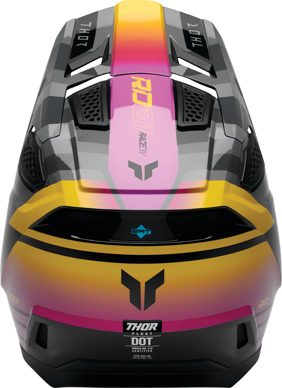THOR Fleet Helmet - Camber - Black/Magenta - 2XL 0110-9410