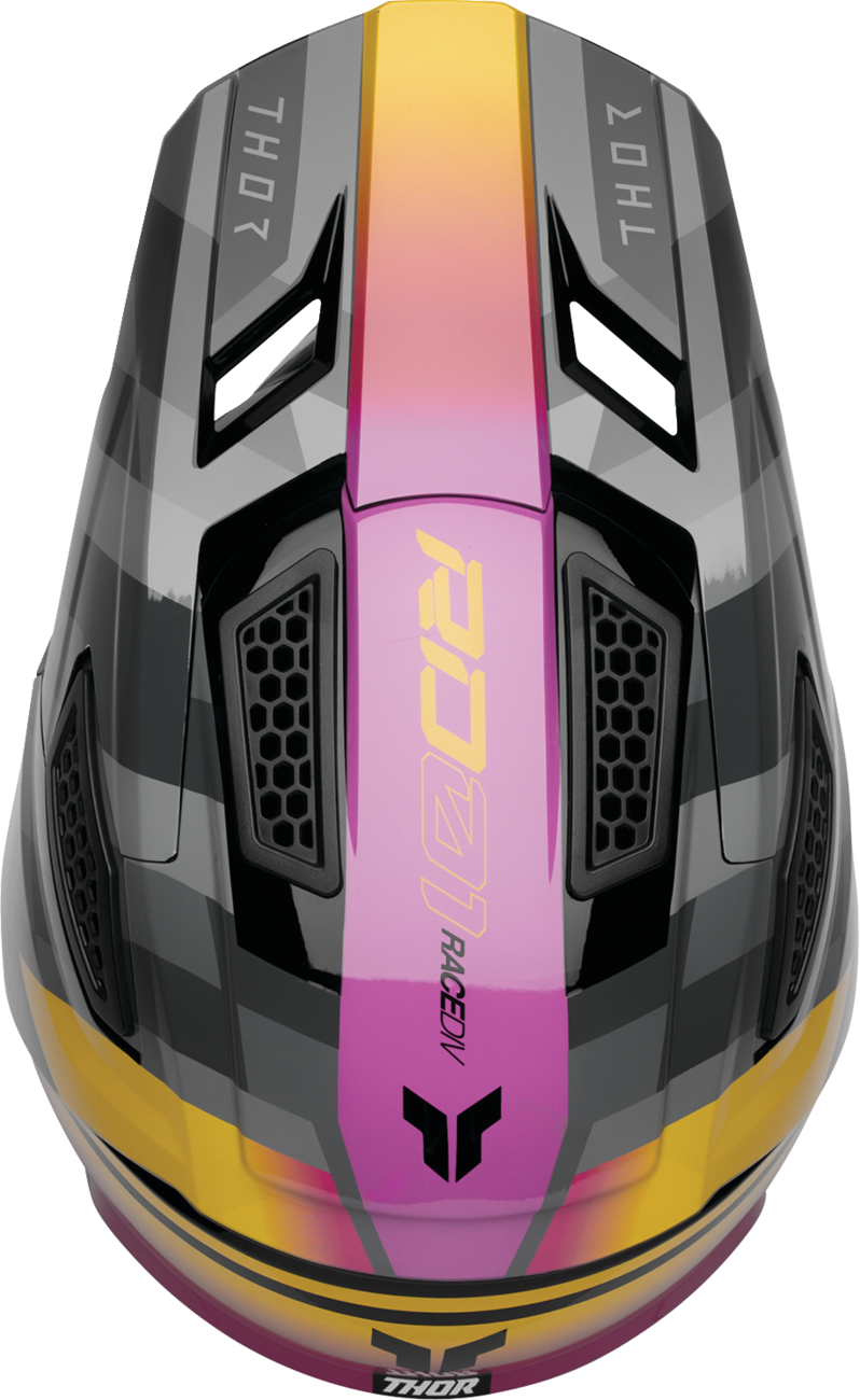 THOR Fleet Helmet - Camber - Black/Magenta - 2XL 0110-9410
