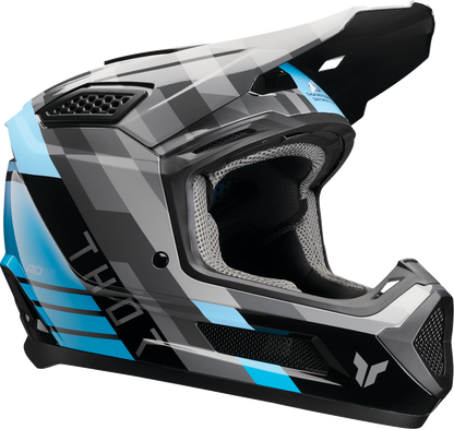 THOR Fleet Helmet - Camber - Black/Teal - Large 0110-9420