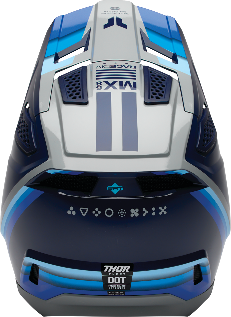 THOR Fleet Helmet - Defy - Blue/Gray - XS 0110-9435
