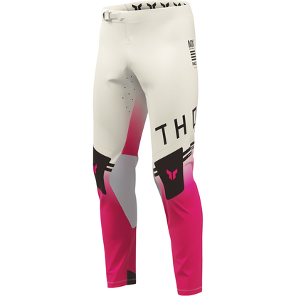 THOR Sportmode Geo Pants - Vintage White/Pink - US 34 2901-12829
