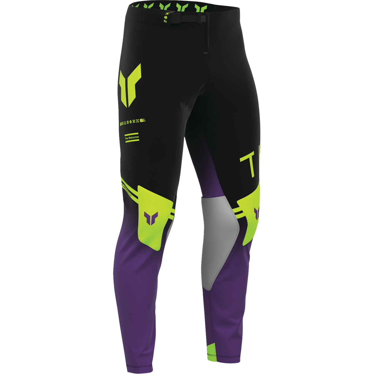 THOR SPORTMODE Geo Pants - Black/Purple - US 30 2901-12798