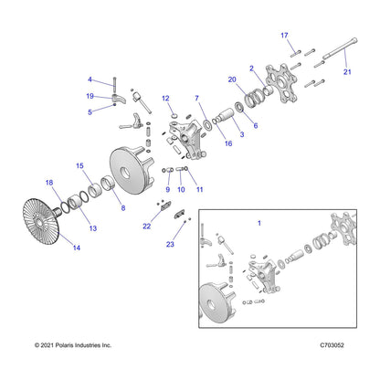 Polaris RZR ASM-WEIGHT,SHIFT,34-112,30MM, Genuine OEM Part 1323770, Qty 1