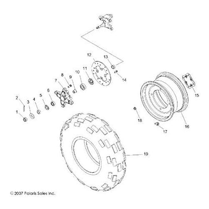 Polaris ATV Lip Seal, 875 x 1.503 x .25, Genuine OEM Part 3610090, Qty 1
