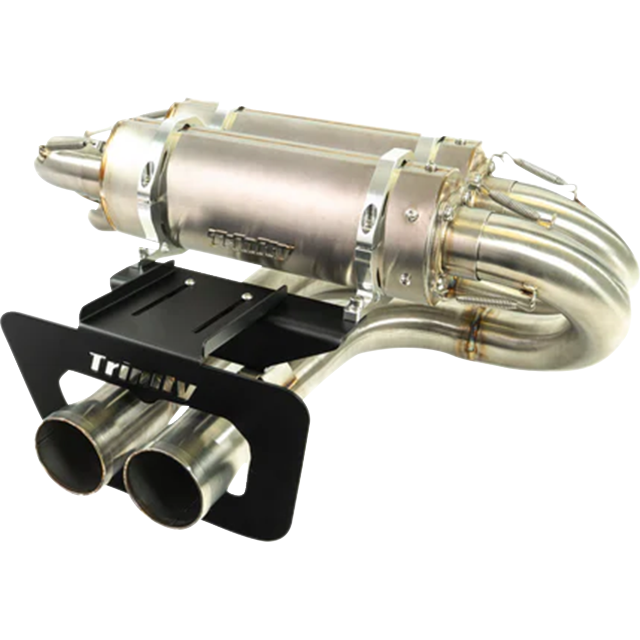 TRINITY RACING Slip-On Muffler - Stainless Steel - Maverick R TR-4200S-SS