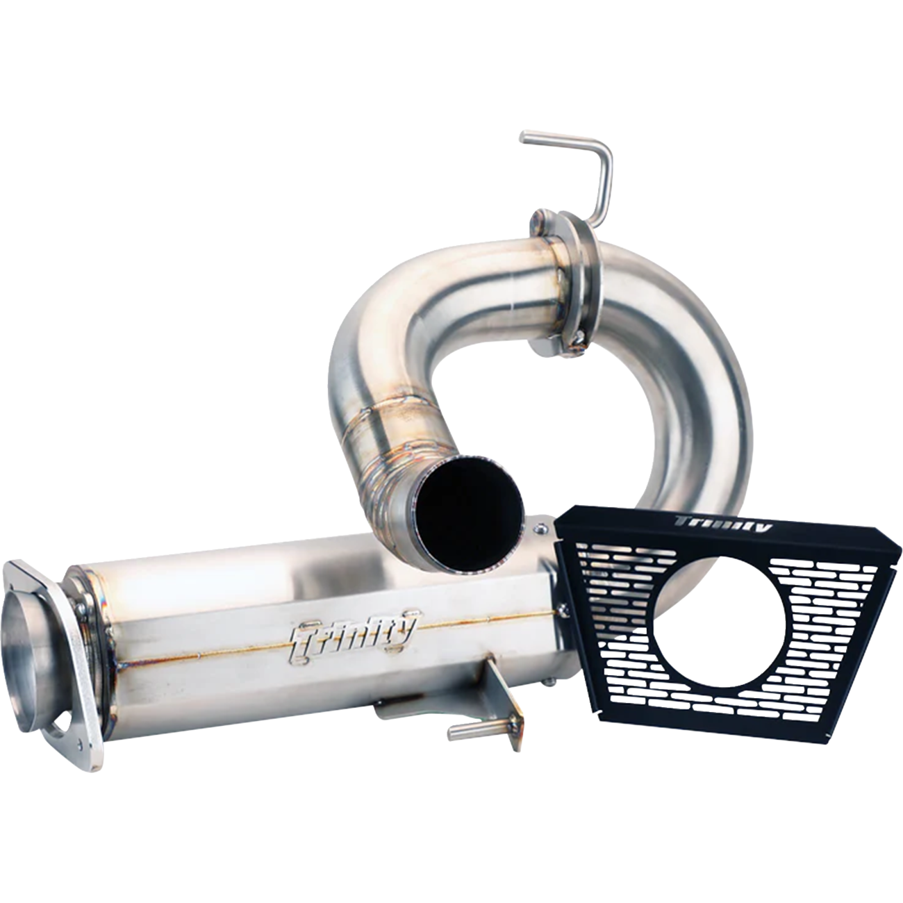 TRINITY RACING Center Exit Slip-On Muffler - Stainless Steel - Pro R TR-4185S