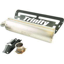 TRINITY RACING Stage 5 Single Slip-On Muffler - Stainless Steel - RZR XP 1000 TR-4194S