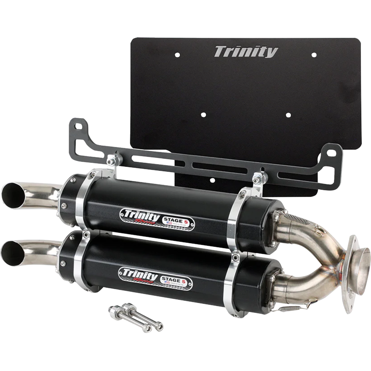 TRINITY RACING Stage 5 Dual Slip-On Muffler - Xpedition TR-4193S
