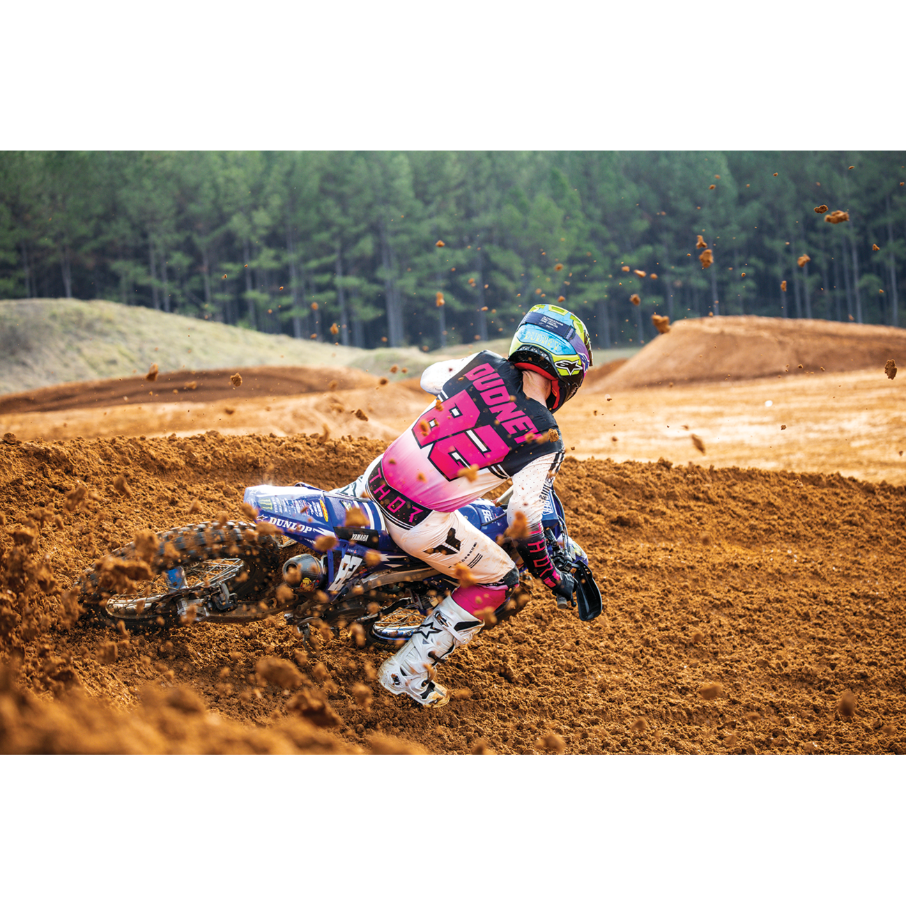 THOR Sportmode Geo Pants - Vintage White/Pink - US 38 2901-12831