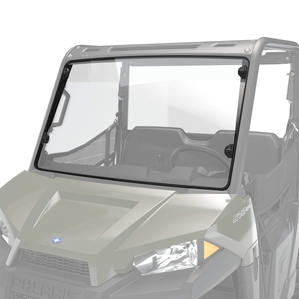 Polaris RANGER Windshield Full, Polycarbonate, Clear, Fits 570, SP 570, 570 EPS, 500, EV, ETX Models and More, Lock & Ride Technology, Clear Visibility, Impact Resistant, for UTV - 2883318