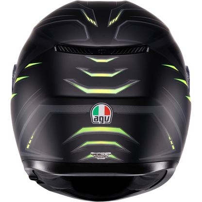AGV K3 Helmet - Syth - Matte Black/Yellow Fluo - Small 2118381004-026-S