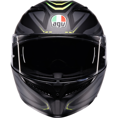 AGV K3 Helmet - Syth - Matte Black/Yellow Fluo - Small 2118381004-026-S