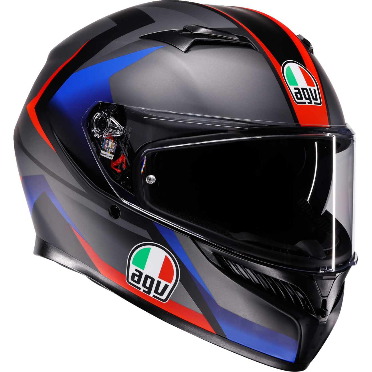 AGV K3 Helmet - Striga - Matte Black/Blue/Red - 2XL 2118381004-024-XXL