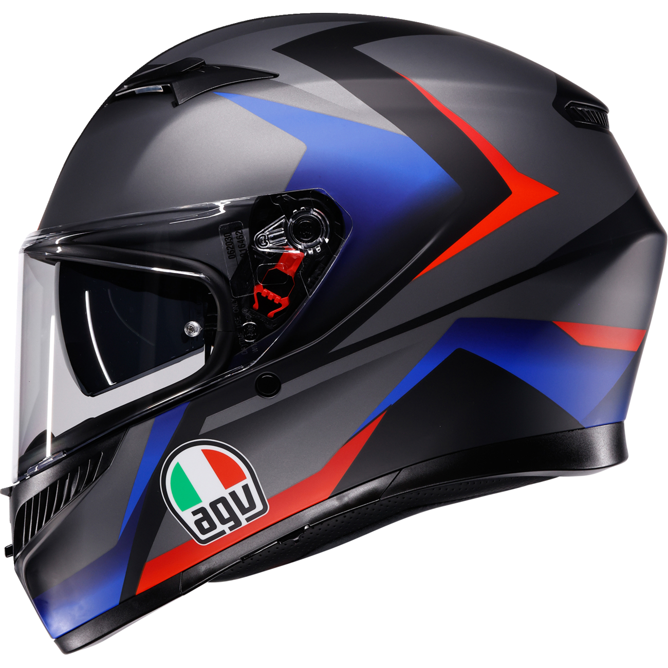 AGV K3 Helmet - Striga - Matte Black/Blue/Red - 2XL 2118381004-024-XXL