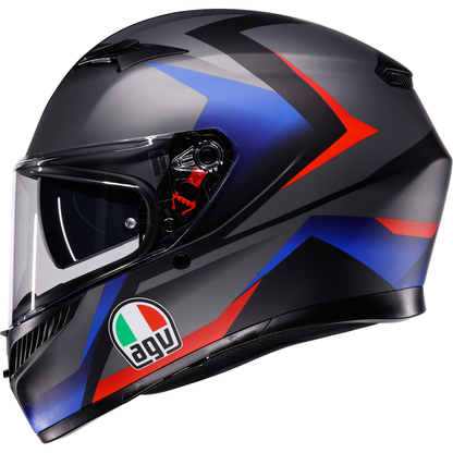 AGV K3 Helmet - Striga - Matte Black/Blue/Red - 2XL 2118381004-024-XXL