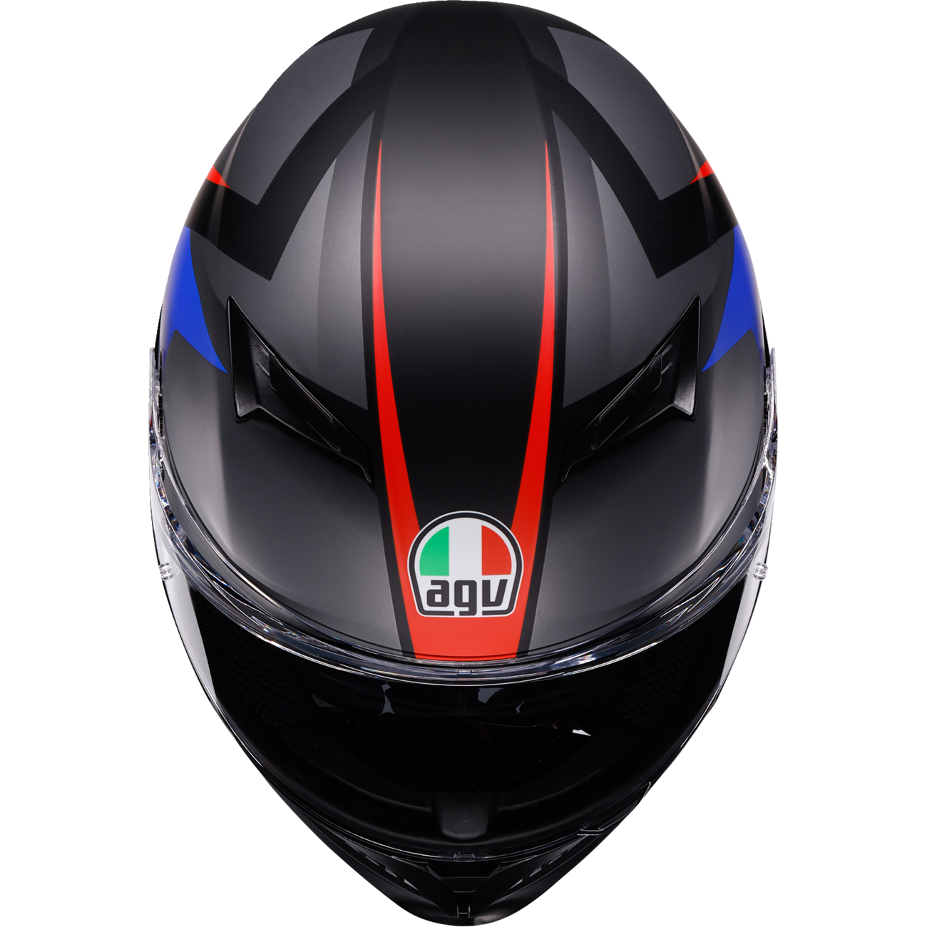AGV K3 Helmet - Striga - Matte Black/Blue/Red - 2XL 2118381004-024-XXL