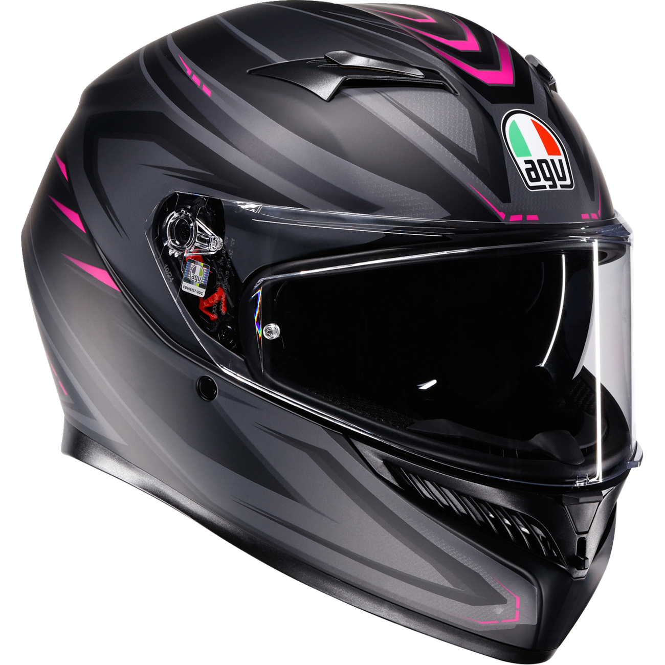 AGV K3 Helmet - Syth - Matte Black/Pink - Medium 2118381004-025-M