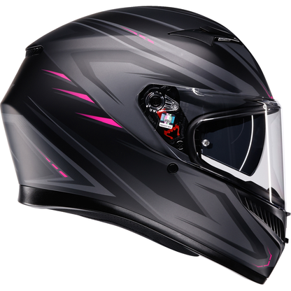 AGV K3 Helmet - Syth - Matte Black/Pink - Medium 2118381004-025-M