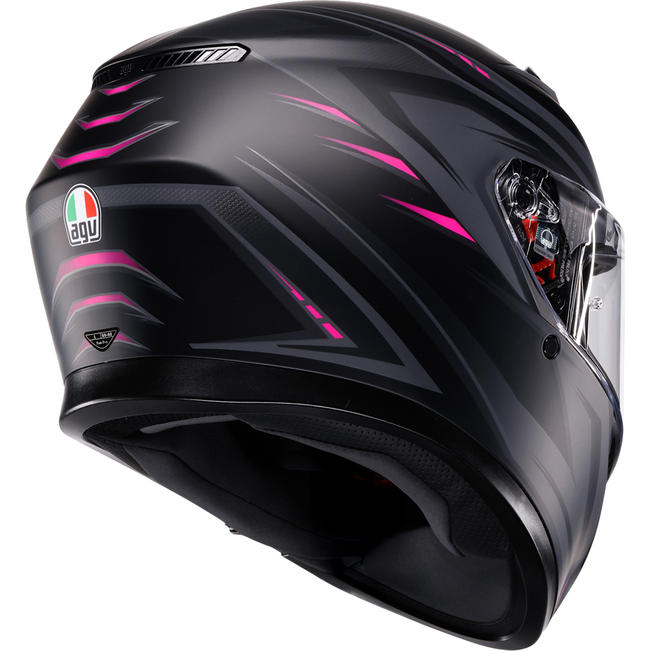 AGV K3 Helmet - Syth - Matte Black/Pink - Medium 2118381004-025-M