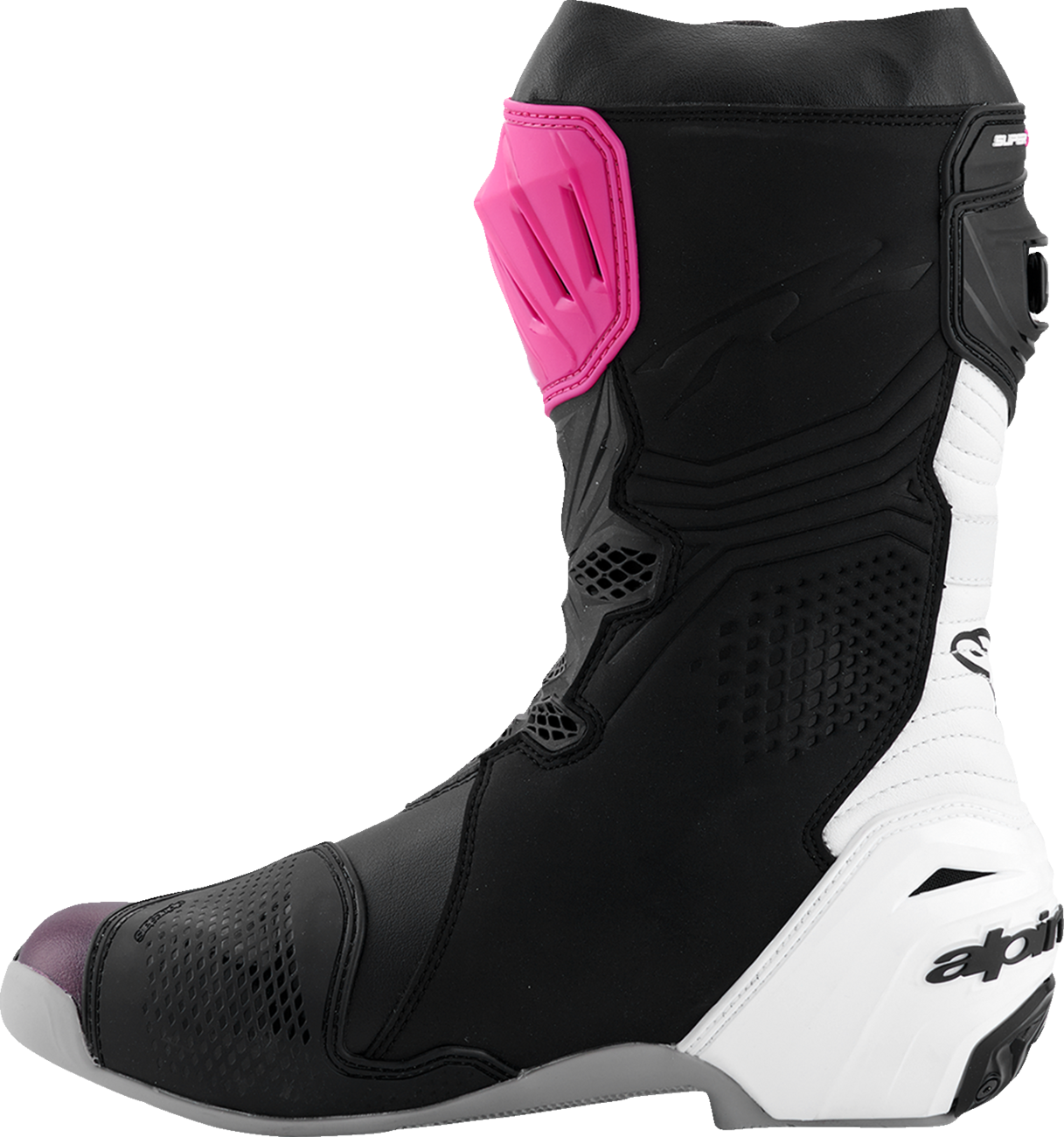 ALPINESTARS Supertech R Boots - Black/Magenta/White/Yellow - US 7.5 / EU 41 2220021-1634- 41