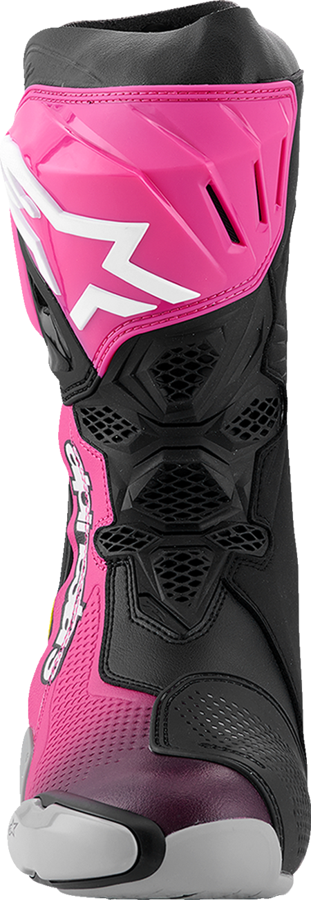 ALPINESTARS Supertech R Boots - Black/Magenta/White/Yellow - US 7.5 / EU 41 2220021-1634- 41