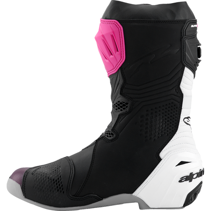 ALPINESTARS Supertech R Boots - Black/Magenta/White/Yellow - US 8 / EU 42 2220021-1634- 42