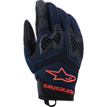 ALPINESTARS Manti Air Gloves - Deep Blue/Fluo Red/Asphalt - Small 3570225-7196-S