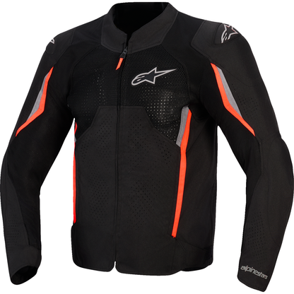 ALPINESTARS AST v3 Air Jacket - Black/Dark Gray/Red Fluo - 2XL 3300426-1051-2XL