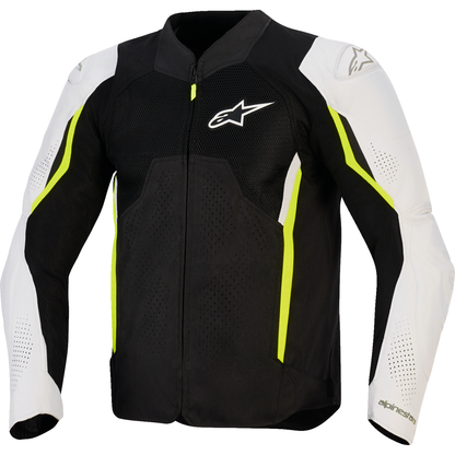 ALPINESTARS AST v3 Air Jacket - Black/Silver/Yellow Fluo - 3XL 3300426-159-3XL