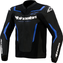 ALPINESTARS GP Force v2 Leather Airflow Jacket - Black/Metallic Blue - US 44 / EU 54 3100326-1591-54