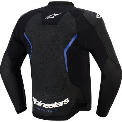 ALPINESTARS GP Force v2 Leather Airflow Jacket - Black/Metallic Blue - US 42 / EU 52 3100326-1591-52