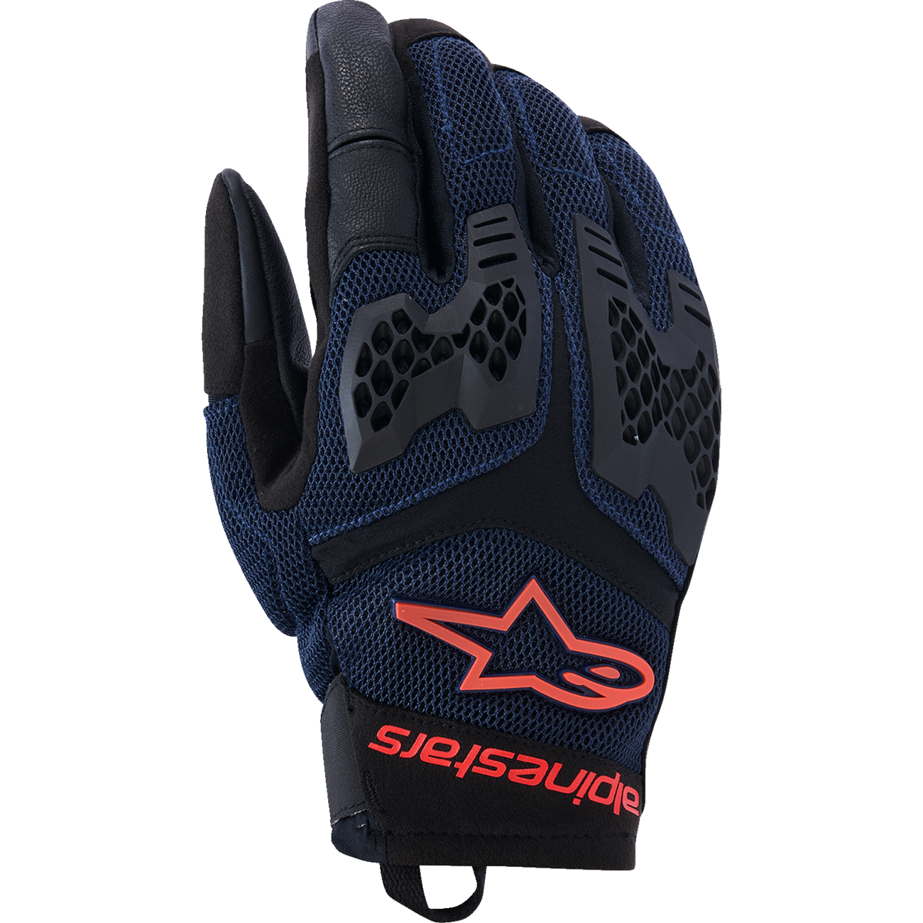 ALPINESTARS Manti Air Gloves - Deep Blue/Fluo Red/Asphalt - XL 3570225-7196-XL